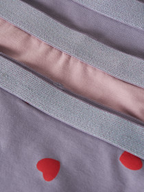 NAME IT 3-Pak Hipster Lavender Hearts 